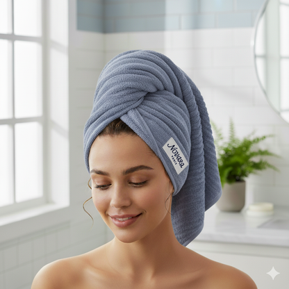 Serviette cheveux en microfibre | Novara Paris