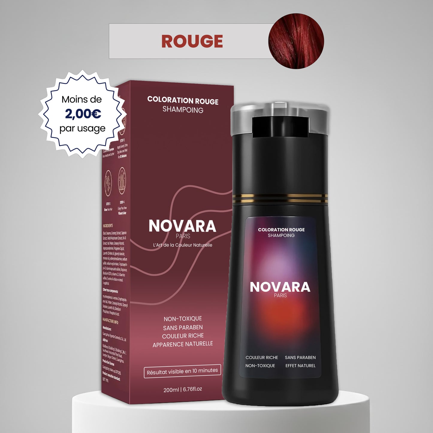 Shampoing colorant instantané Homme